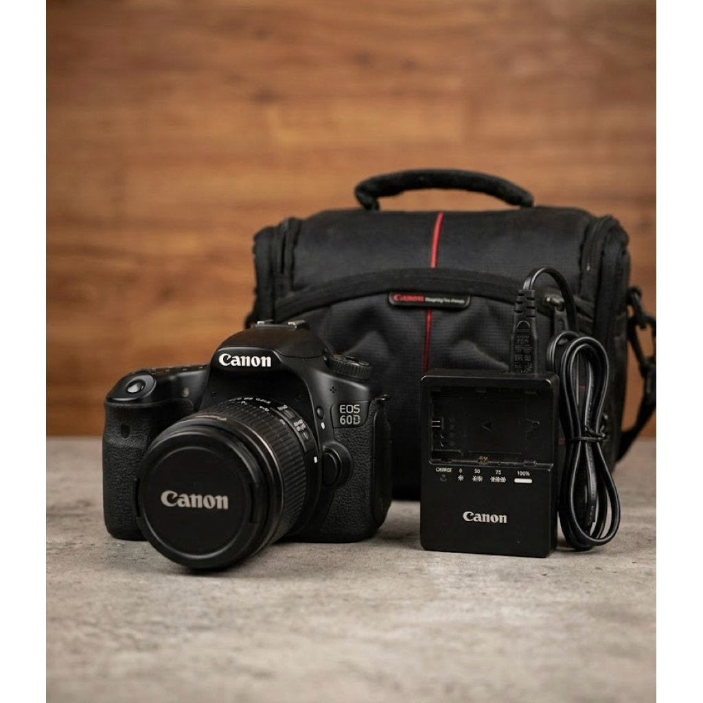 SECOND Canon 60D kit 18-55mm is ll FREE ACCESORIES KAMERA NO SD CARD