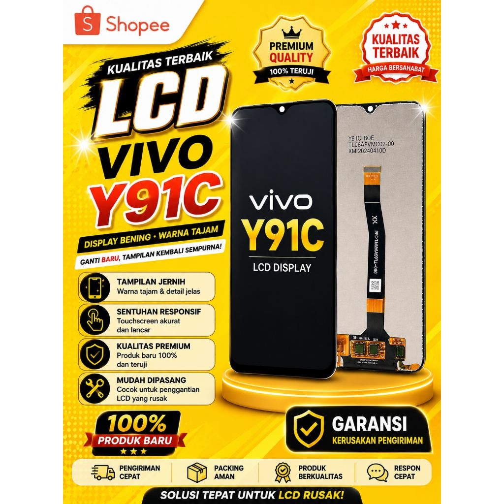 LCD TOUCHSCREEN VIVO Y91C ORIGINAL FULLSET
