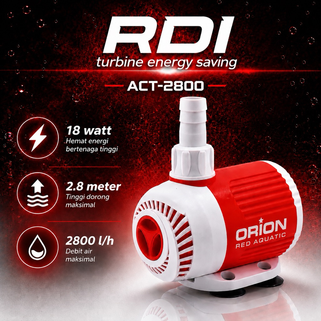 RDI-ACT 2800 TURBINE ENERGY SAVING AQUARIUM PUMP
