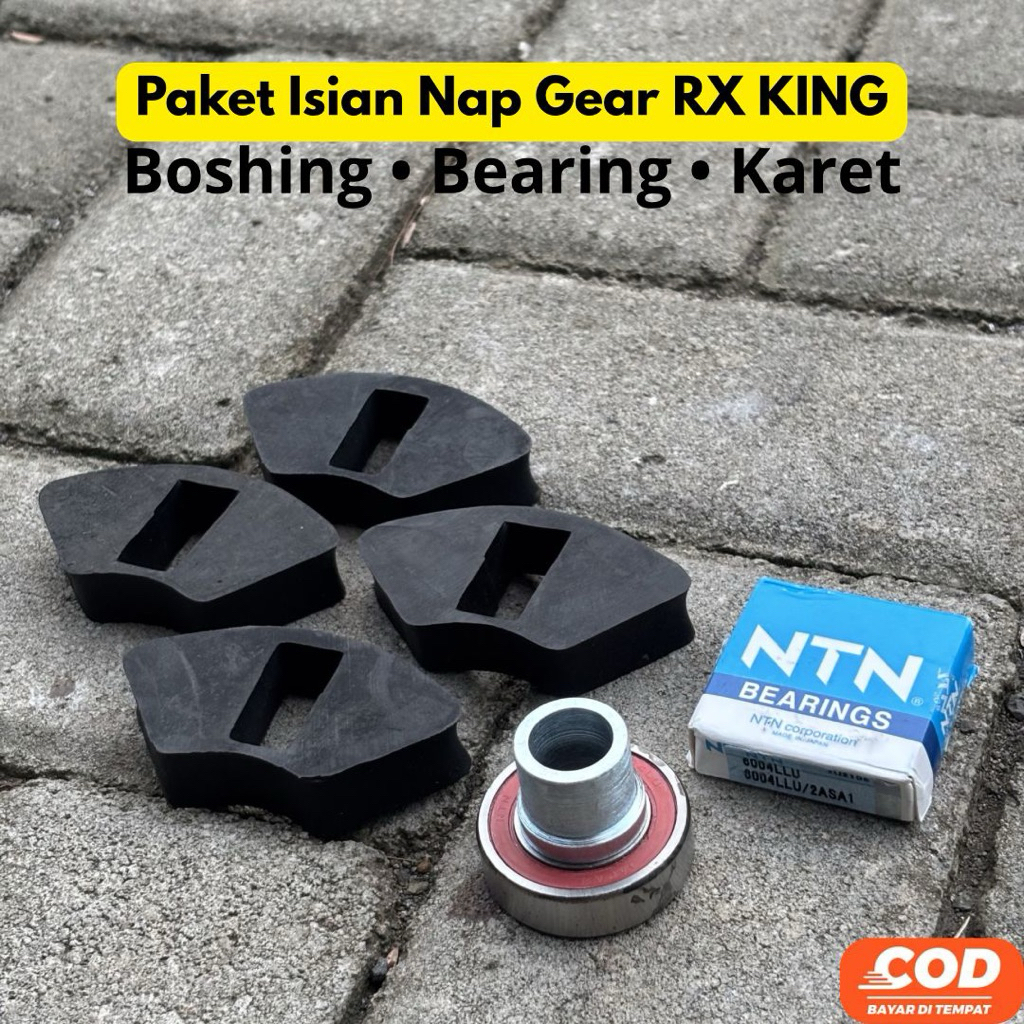 Nap Gear Set RX king Karet Bearing Boshing NapGear Tromol Rx King Jupiter Scorpio Vixion