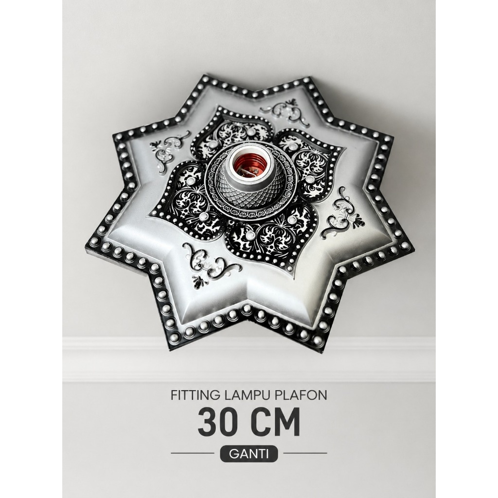 Fitting Lampu hias plafon vicon / Fitting Lampu Plafon 30 CM