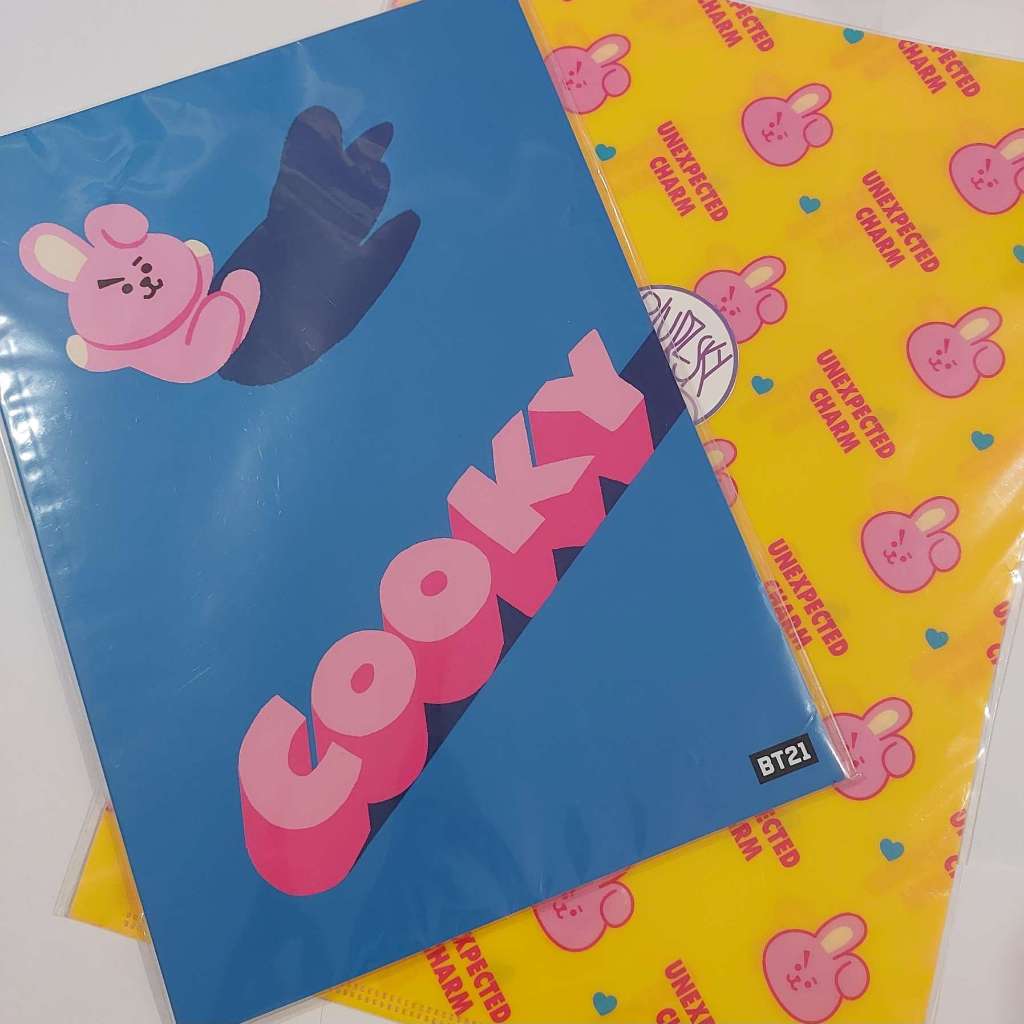 Official BT21 Cooky BTS Jungkook File Folder A4 & Notebook B5