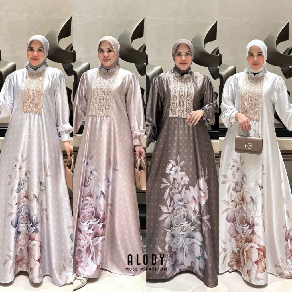 Trisya dress gamis terbaru premium ORI By HMF