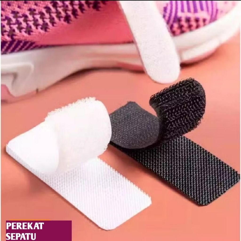 Perekat Sepatu Anak dan dewasa P10cm x L2,5cm / prepet sepatu / perekat topi /perekat logo