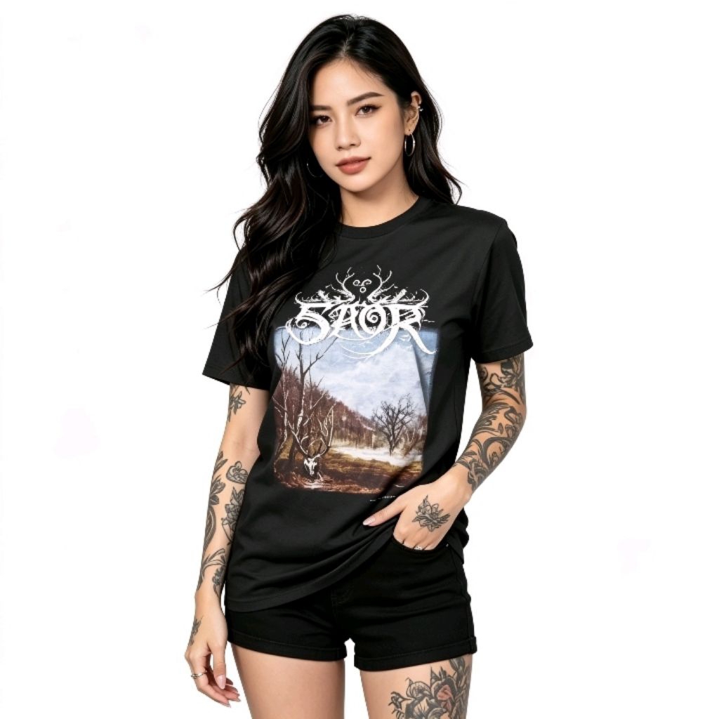 SAOR -FORGOTTEN PATH - TSHIRT DISTRO BAND METAL ORIGINAL