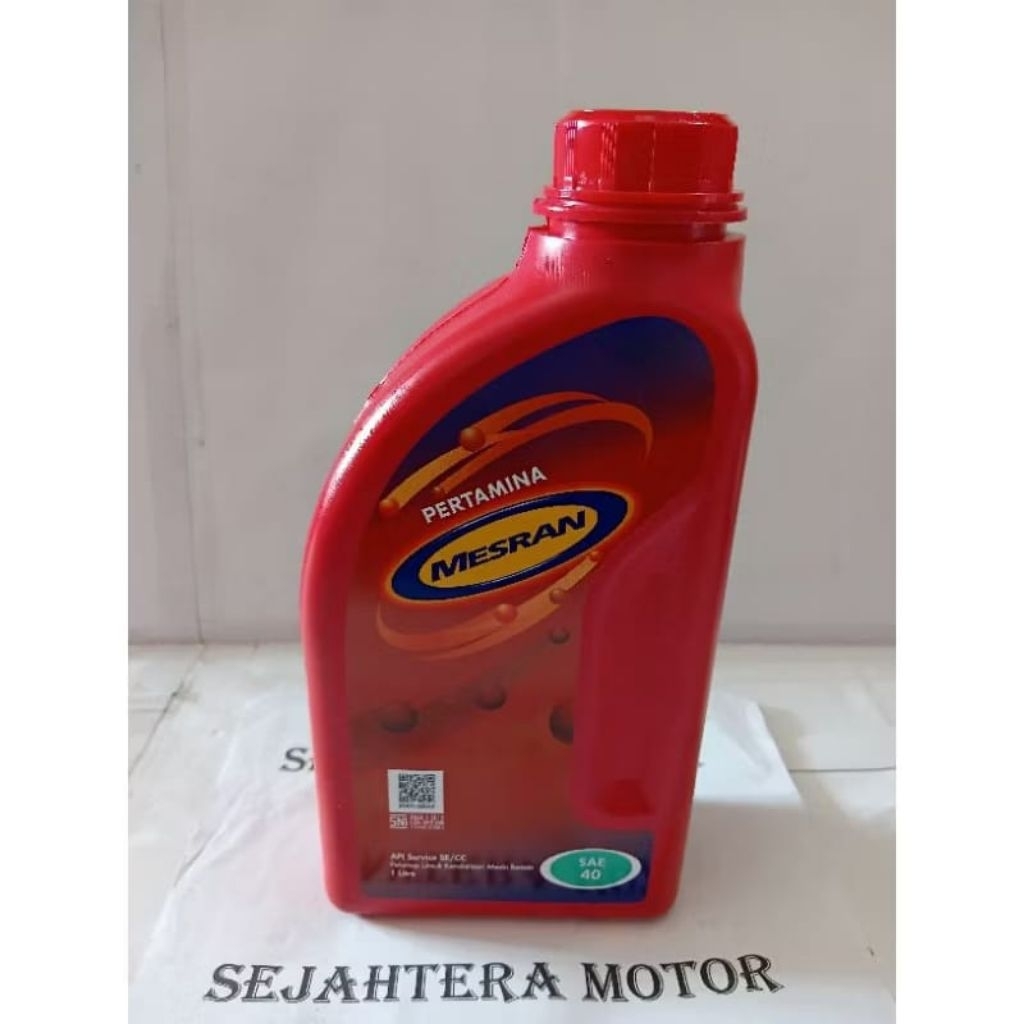 Oli Original asli MESRAN PERTAMINA 1 LITER SAE 40
