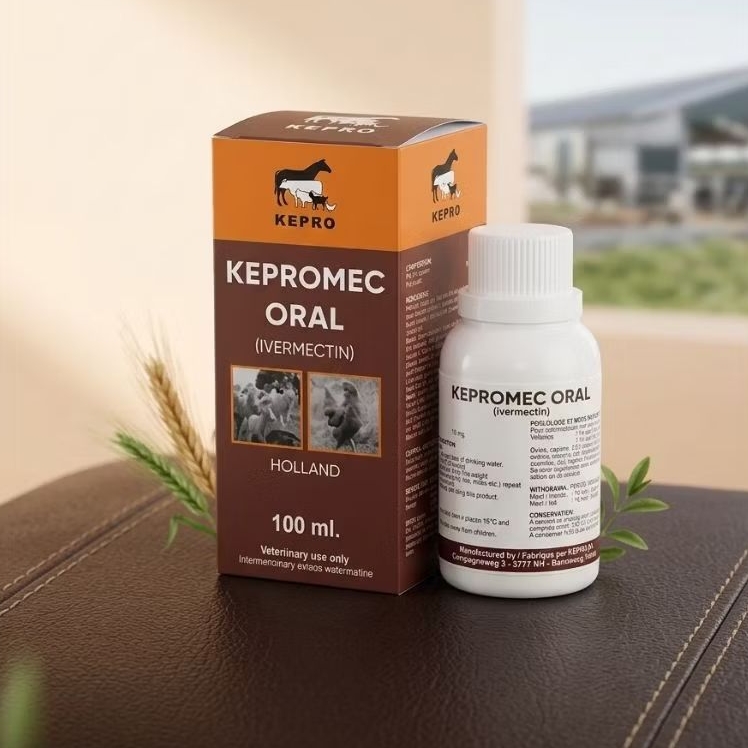 KEPROMEC ORAL 100ml - KEMASAN ORIGINAL Obat Cacing Gurem pada ayam, Gudig, Scabies, kutu pada Kucing