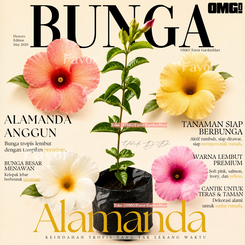 Tanaman Bunga Alamanda Siap Bunga Terompet | Dekorasi Taman