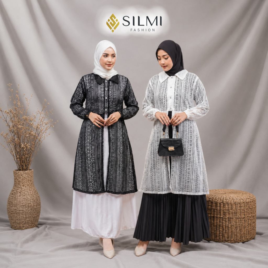 Silmi | Bilqis - Outer Brokat Kondangan - Outer Tunik Brokat