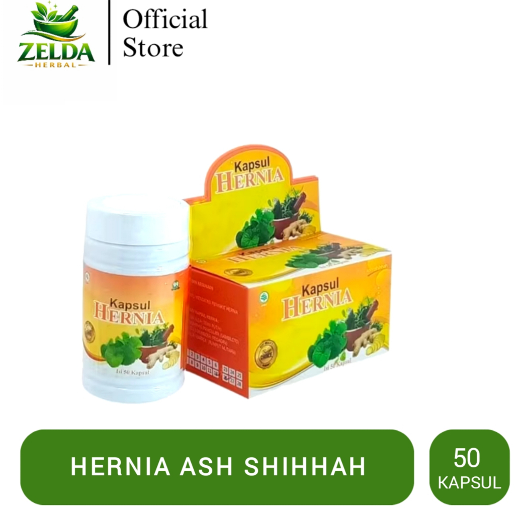 Kapsul Hernia Ash-Shihhah isi 50 kapsul | Membantu Mengatasi Penyakit Hernia | Hernia Ashihah