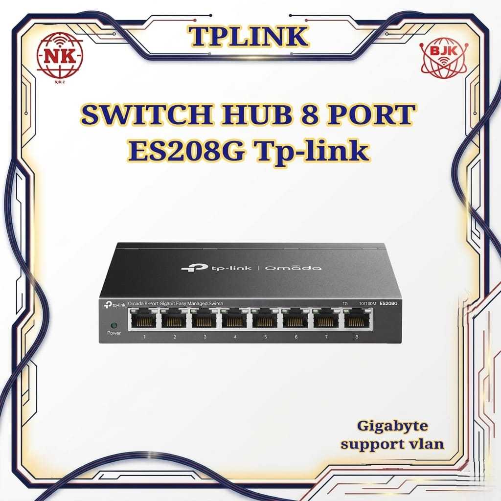 SWITCH HUB 8 PORT TPLINK ES208G GIGABITE SUPPORT VLAN