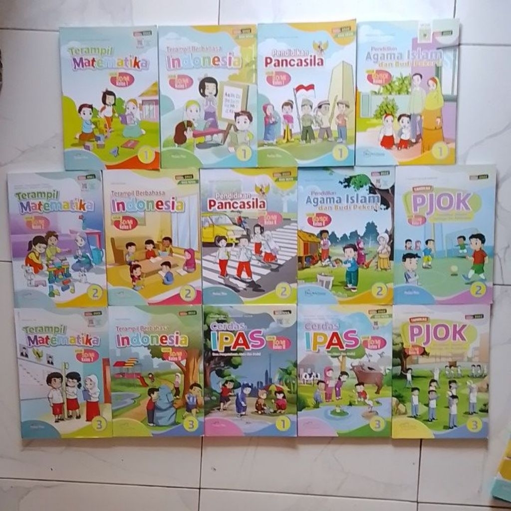 TERAMPIL MATEMATIKA,IPAS,B INDONESIA,P PANCASILA,THE STARS,PJOK, AGAMA ISLAM,UNTUK SD/MI KELAS 1,2,3