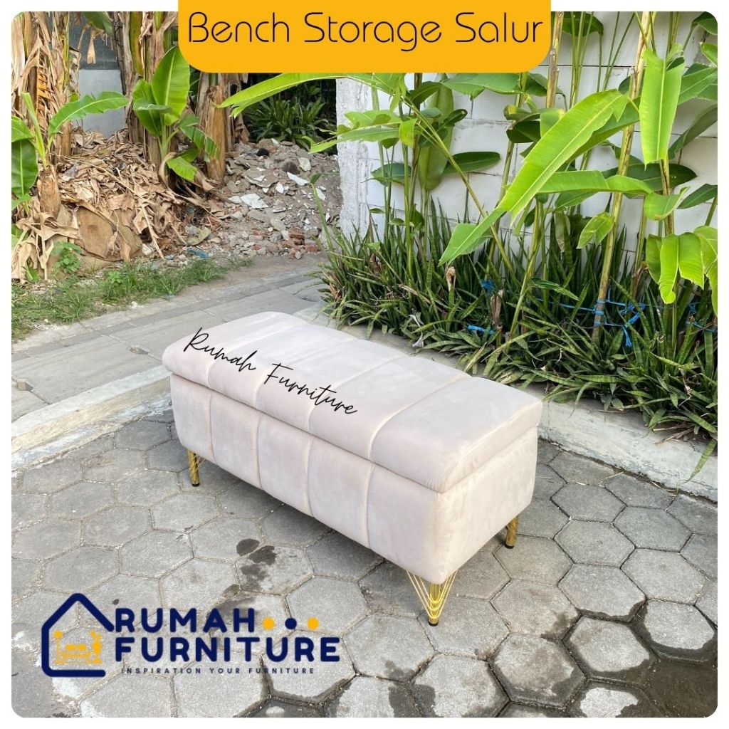 Rumah Furniture - Bench Storage Salur | Bench Storage | Bench | Stool | Sofa Bench | Phuf sofa