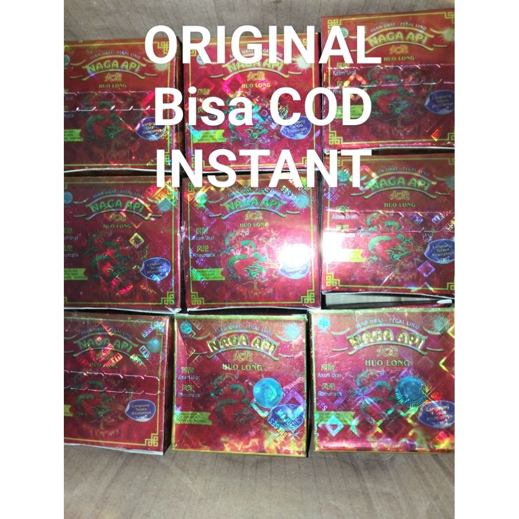 MedyanaShop2** HUOLONG NAGA API isi 20 Sachet HUO LONG KAPSUL ASAM URAT PEGEL LINU