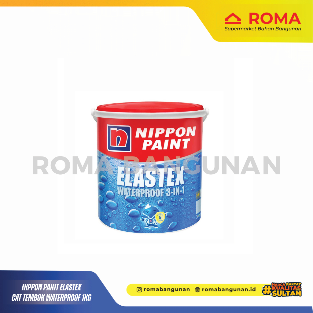 Nippon Paint Elastex Cat Tembok Waterproof 1kg