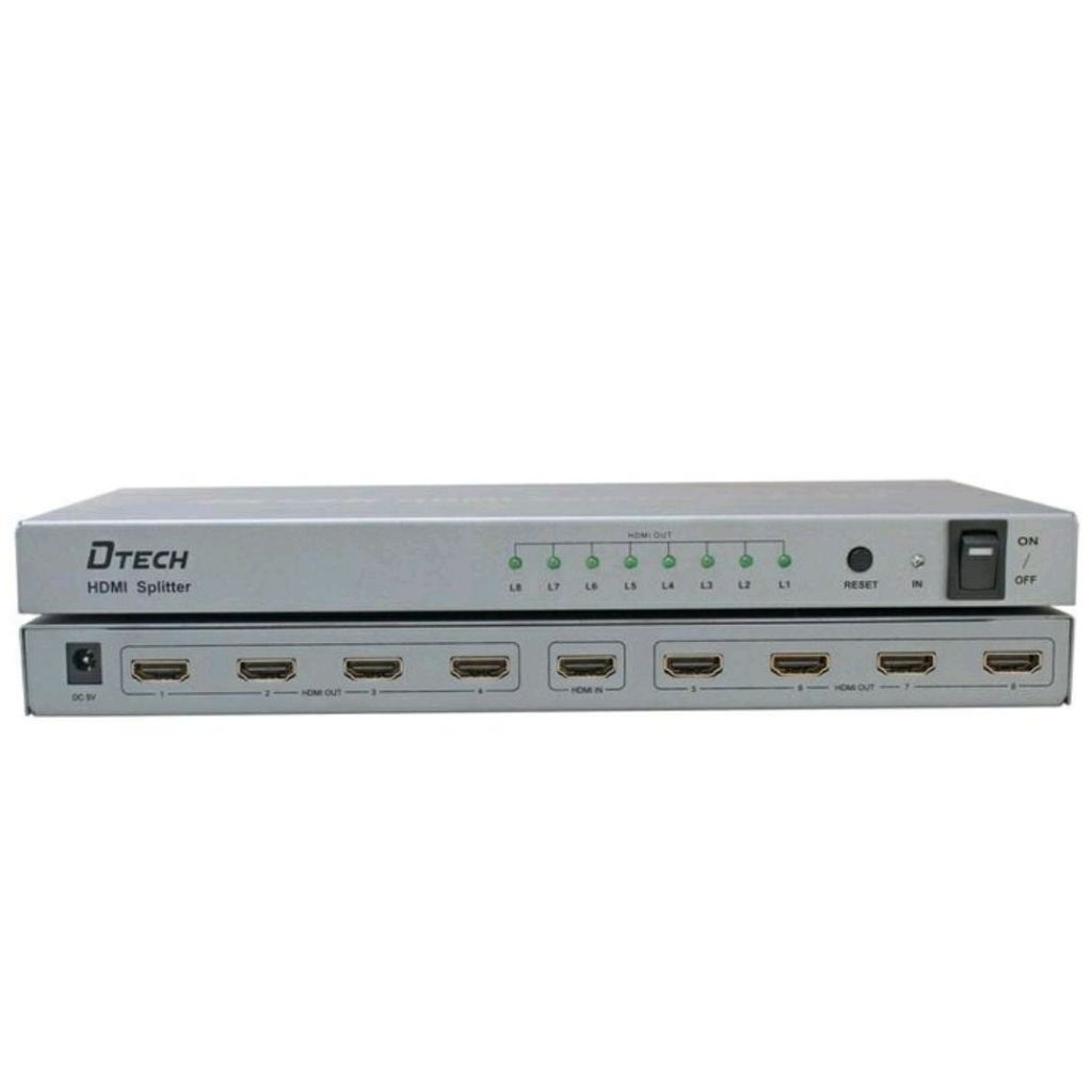 HDMI Splitter Distributor 1x8 (1 input - 8 output) - Support 4K