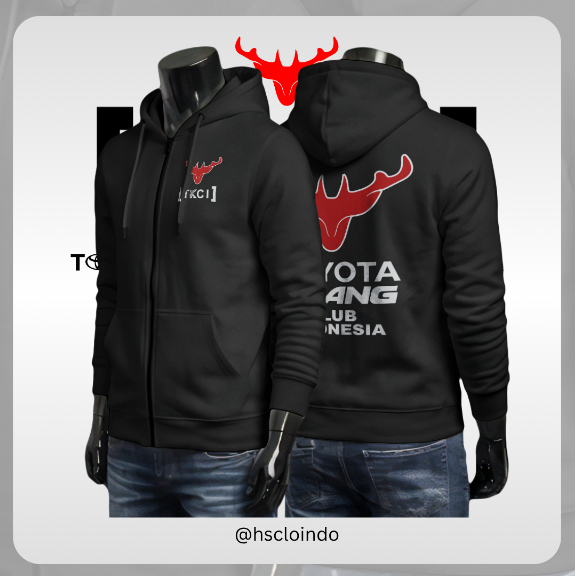 Hoodie Zipper XS-5XL TOYOTA KIJANG CLUB INDONESIA Kijang Grand Reborn Diesel Bensin TRD Venturer Pic