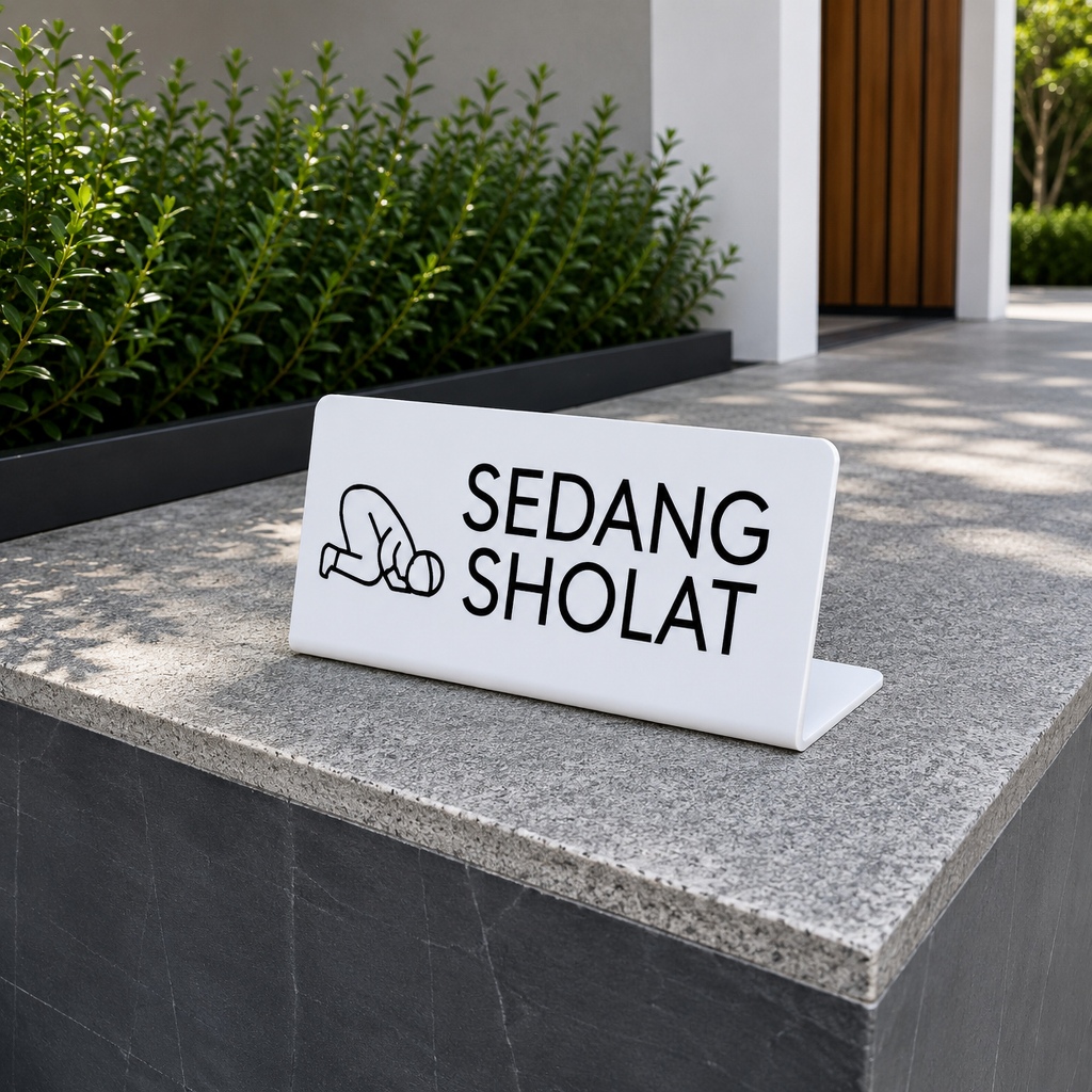 sign akrilik / akrilik / SEDANG SHOLAT