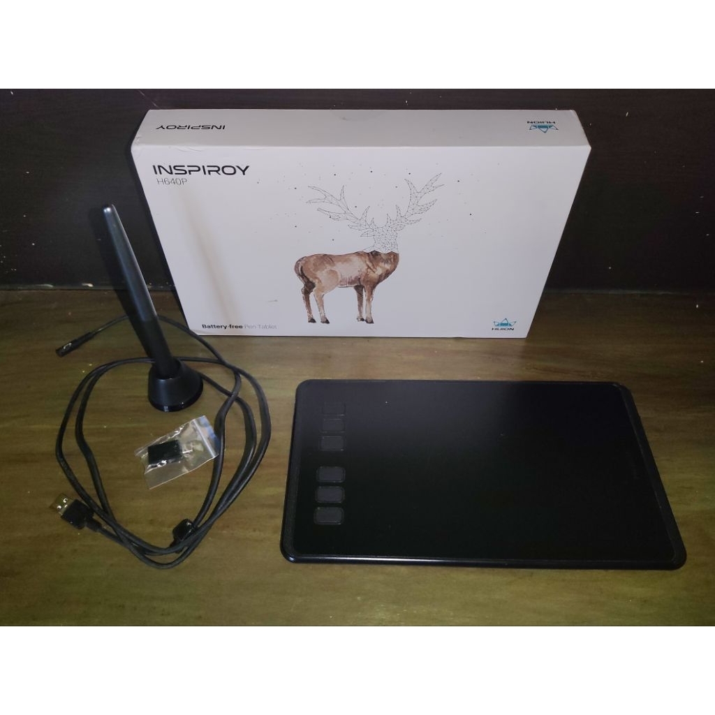 Drawing Tablet Huion Inspiroy H640P. Pen Tablet. Bekas. Normal.