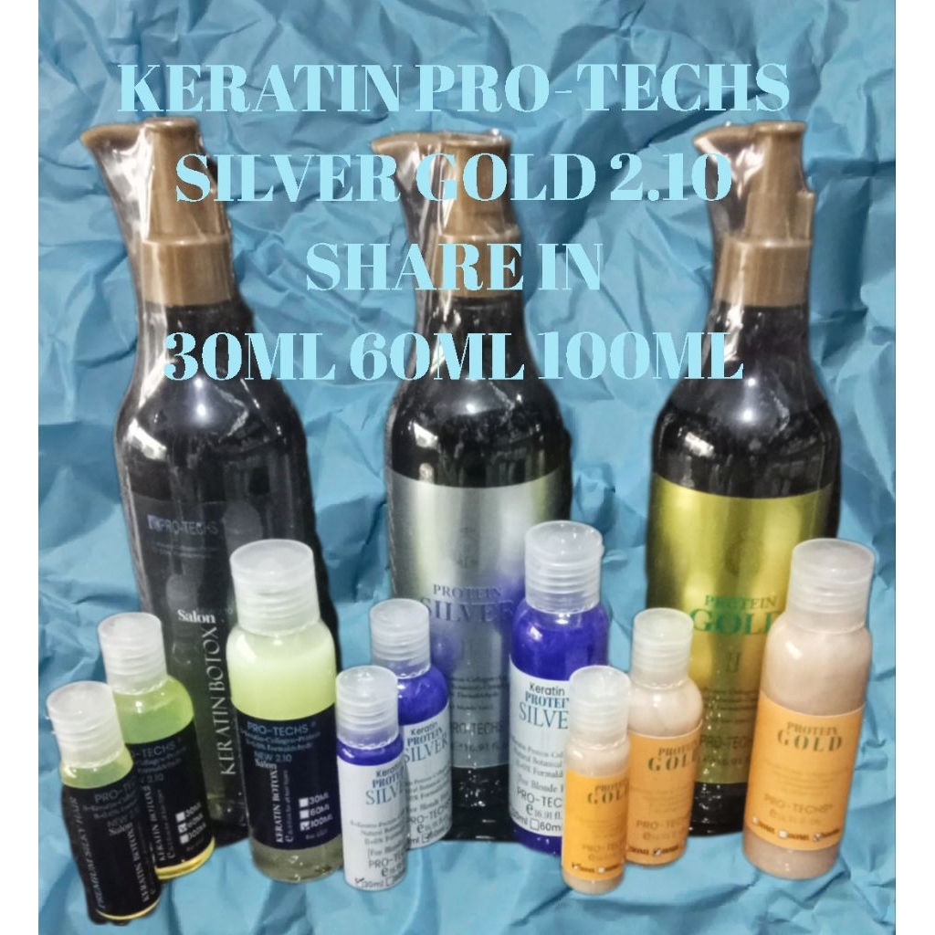 (COD)KERATIN PRO TECH Silver/Gold/Botox