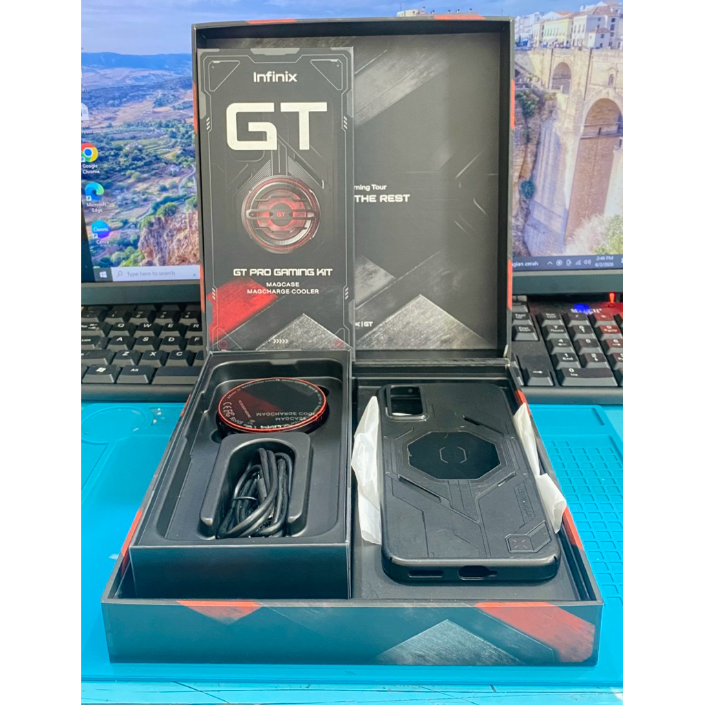 ( Second ) gift-box giftbox infinix gt 30 pro + coller case & kabel data