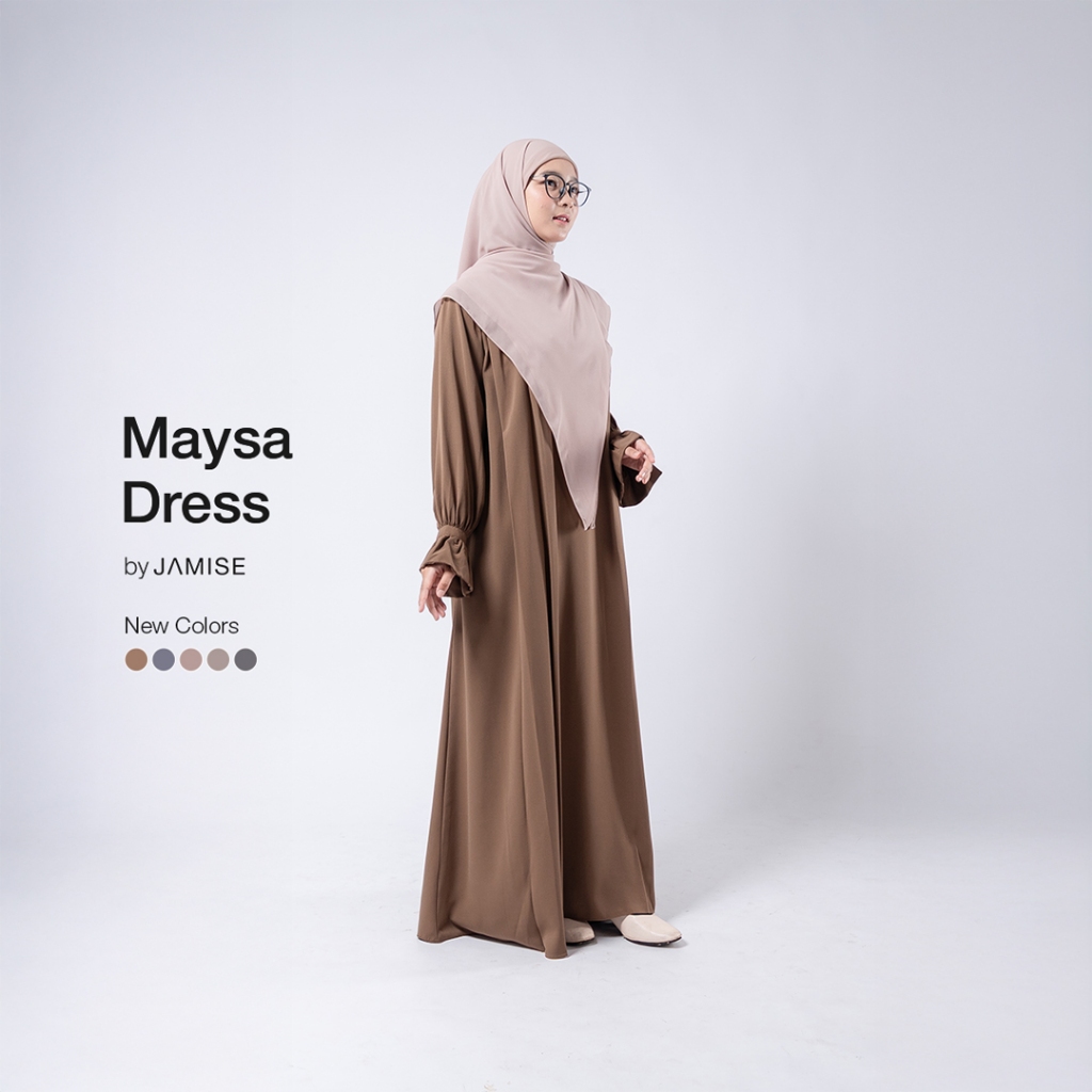 Jamise | Maysa Dress | Detail Lengan Ruffle A Simetris
