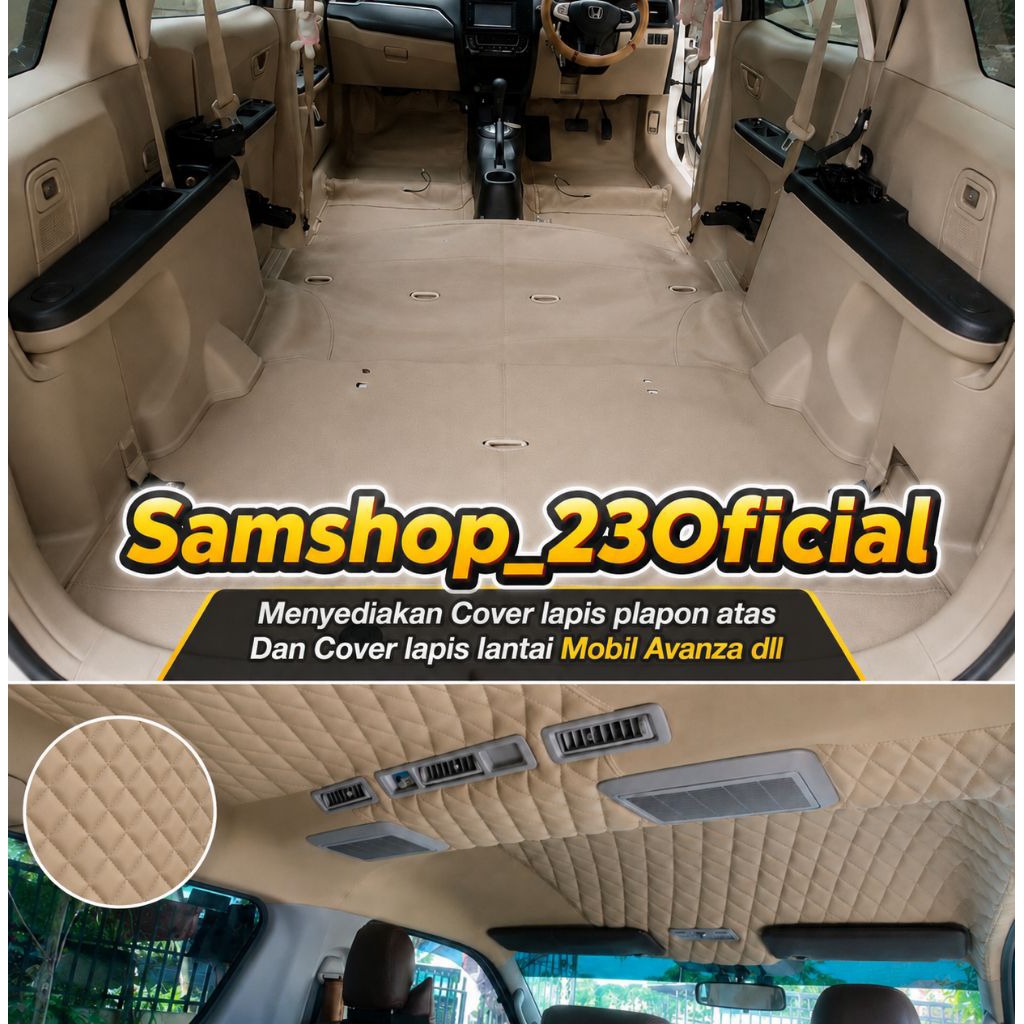 cover Lapis plapon atas Dan kain lantainya mobil Avanza