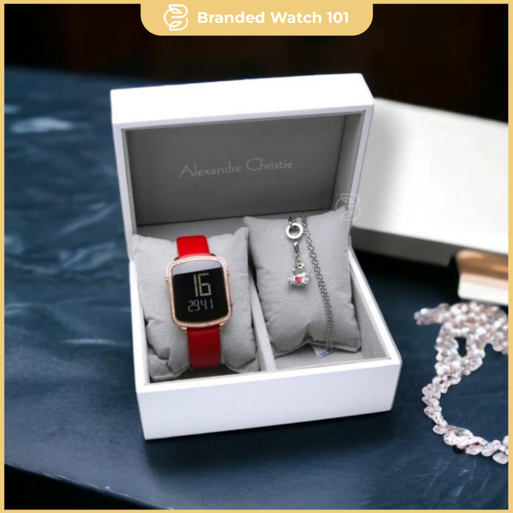 ORIGINAL Jam Tangan Wanita Alexandre Christie AC 9380 / AC9380 / 9380 GaransiResmi 1 Tahun,,leather