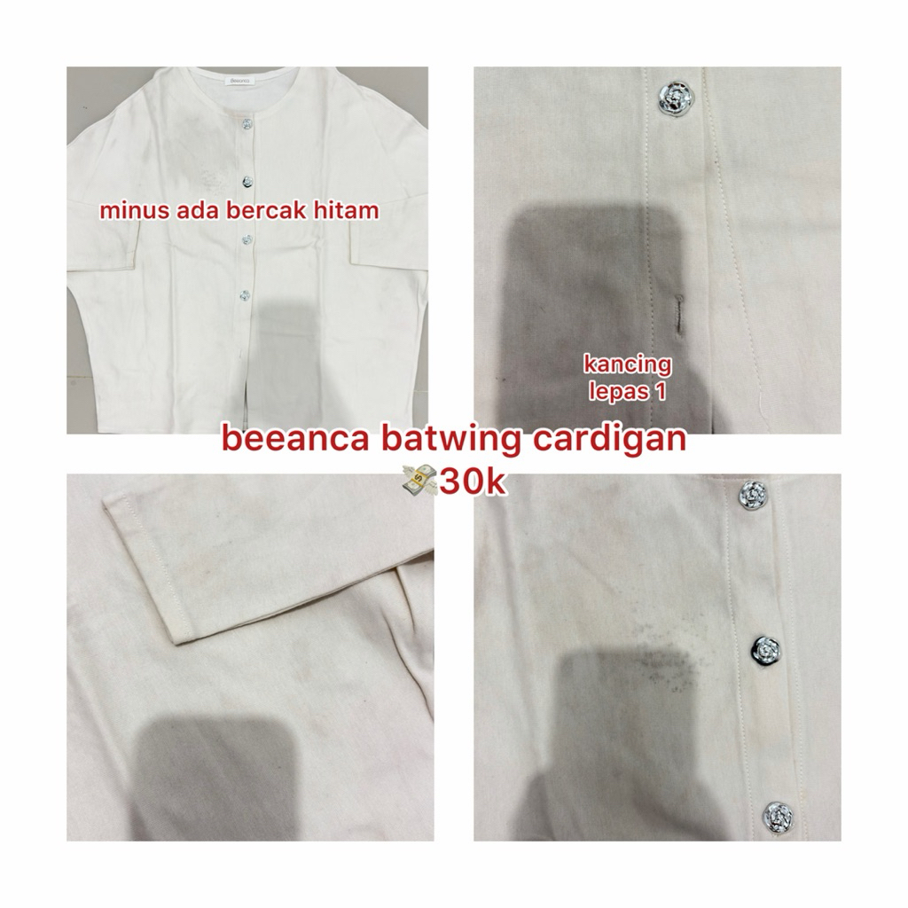 cardigan ivory beeanca