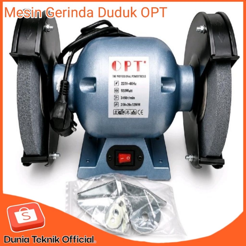 Bench Grinder OPT 6 inch Mesin Gerinda Duduk 6" Original OPT