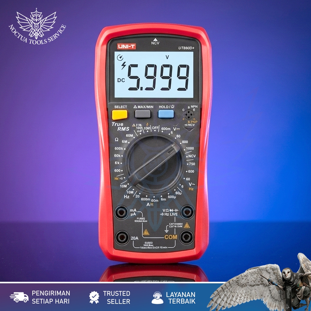 Multitester Digital Uni-T Unity UT890D+ / Multimeter Digital UT890D Plus /  UNI-T UT890D+ True RMS D