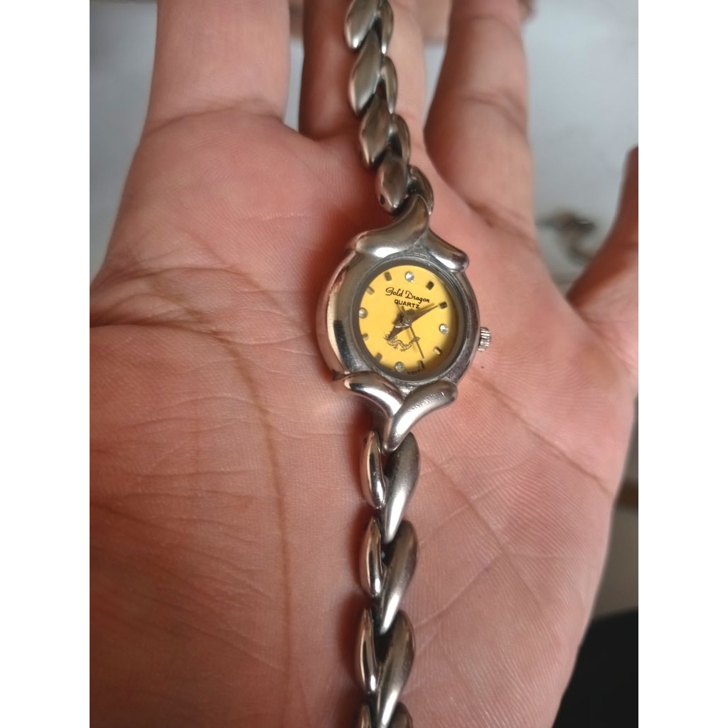 jam tangan gold dragon vintage second