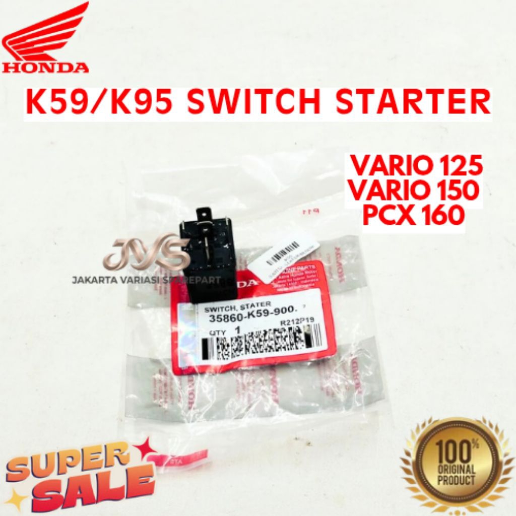 SWITCH STARTER KODE K59/K95, SWITCH STARTER VARIO 125, SWITCH STARTER VARIO 150, SWITCH STARTER PCX 