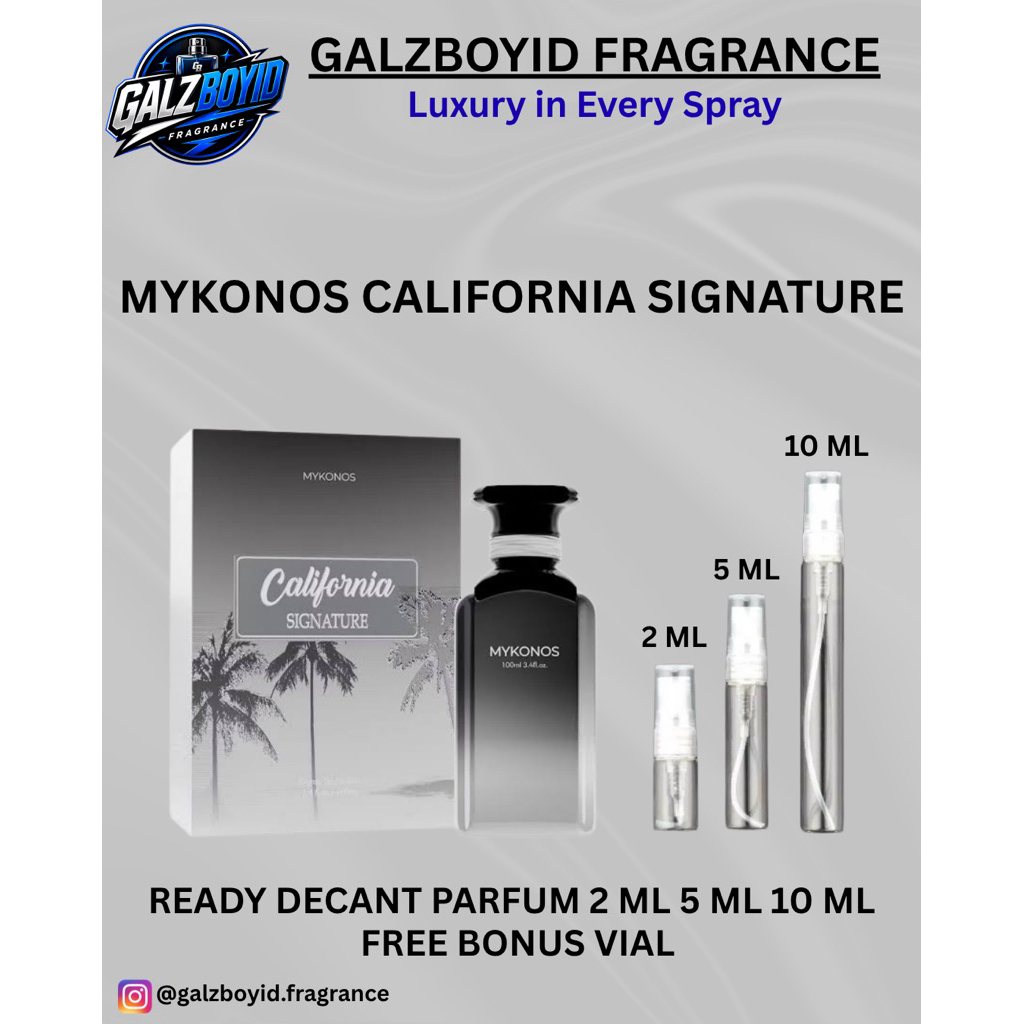 Decant Mykonos California Signature/OG