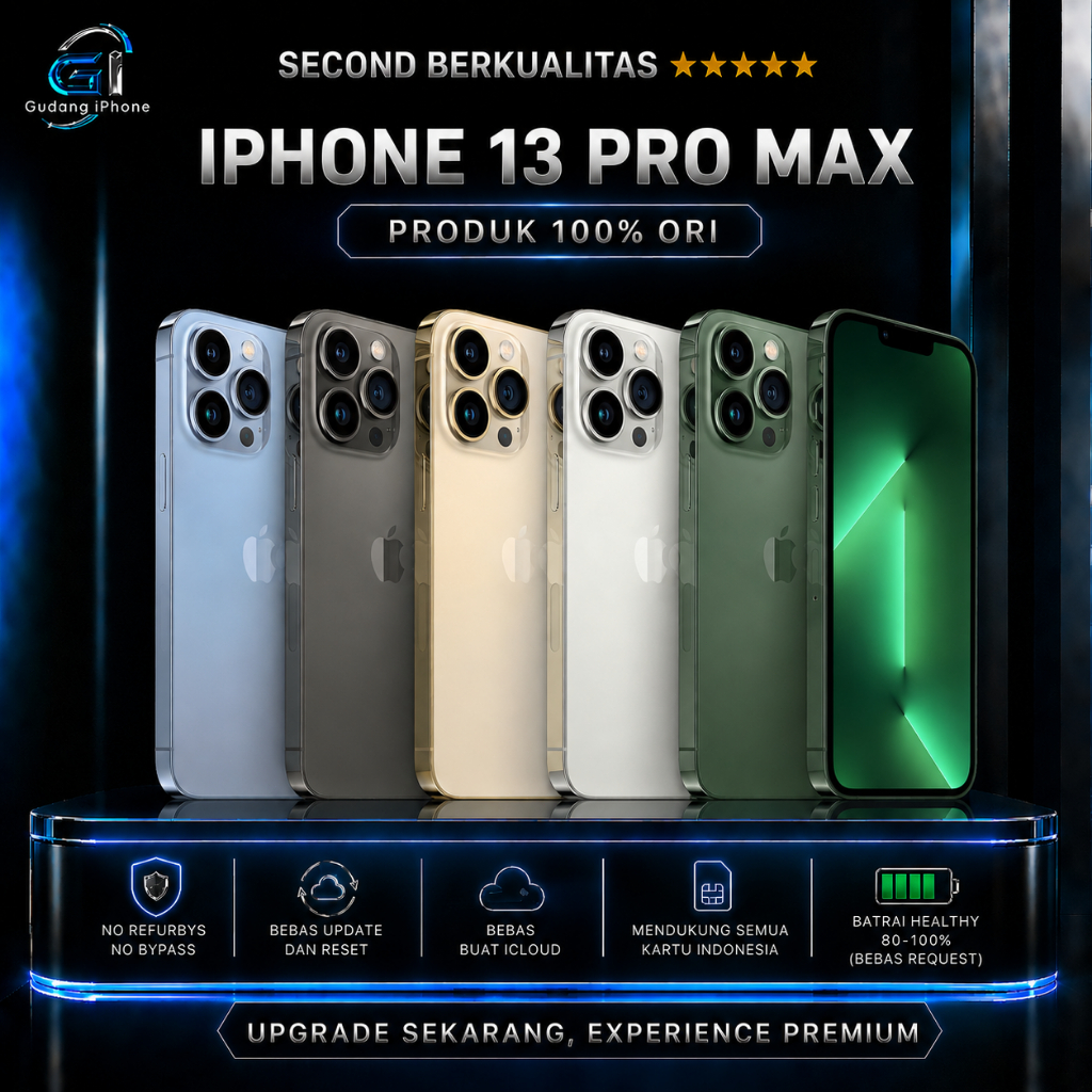 iPhone 13 PRO MAX 128GB 256GB Seken Bekas Second Original Inter Bukan KW Bukan Rakitan