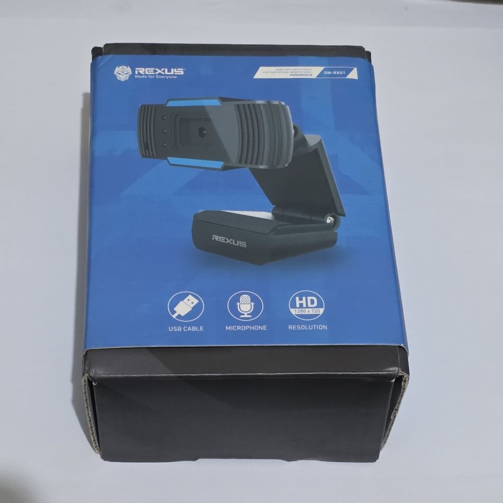 Rexus SW-RX01 Webcam Gaming dengan Mikrofon - HD CMOS 720p