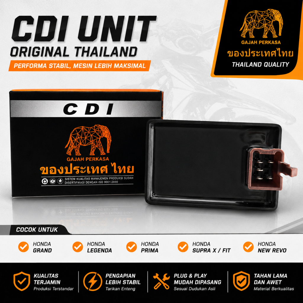 CDI Unit Honda Grand Legenda Prima Supra X Fit New Revo Original Thailand Shindengen CDI Pengapian M