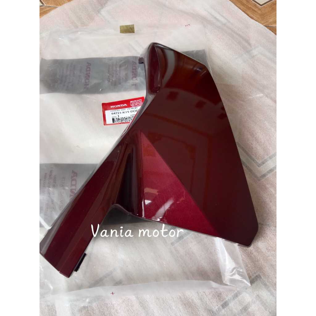 Cover sambungan sayap PCX160 2026 roadsync merah burgundy original
