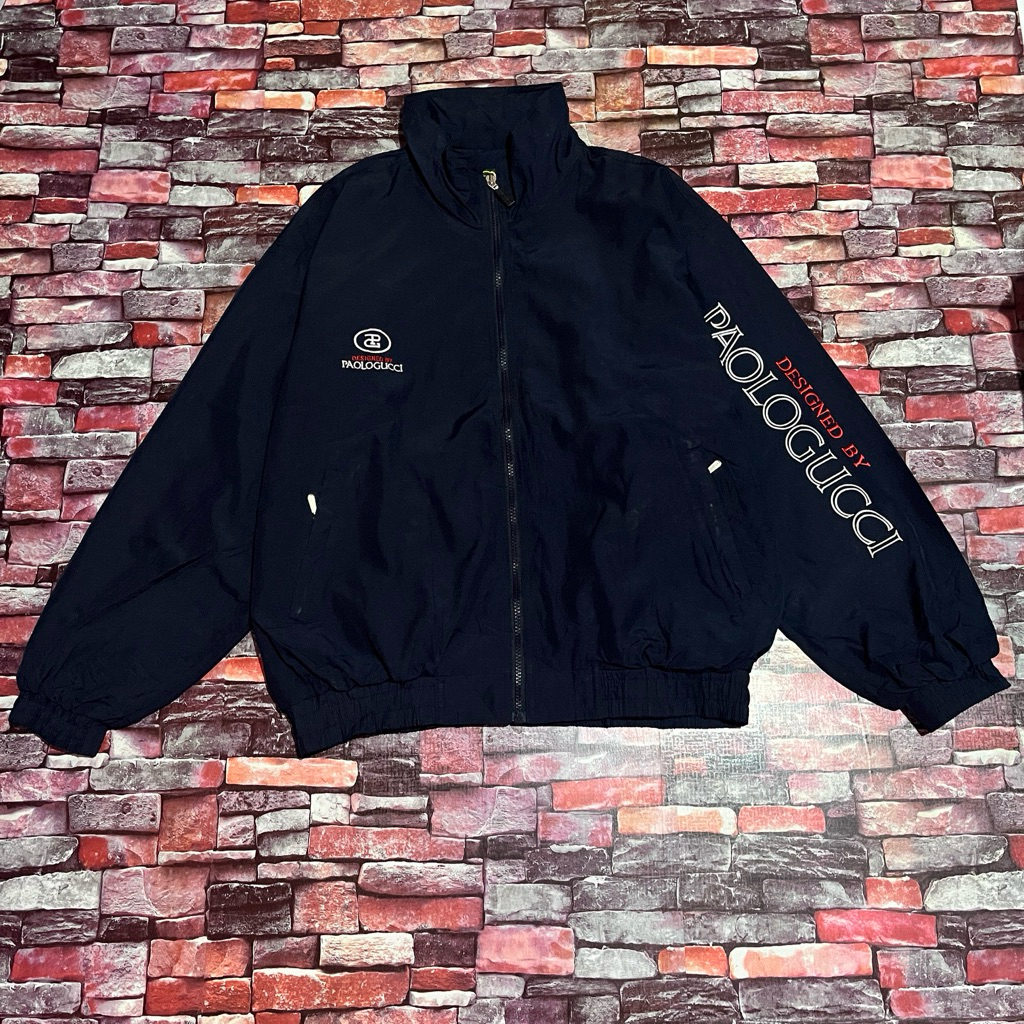 Jaket vintage Paolo Gucci ( Size XL || Lebar dada 63 CM Panjang 66 CM )
