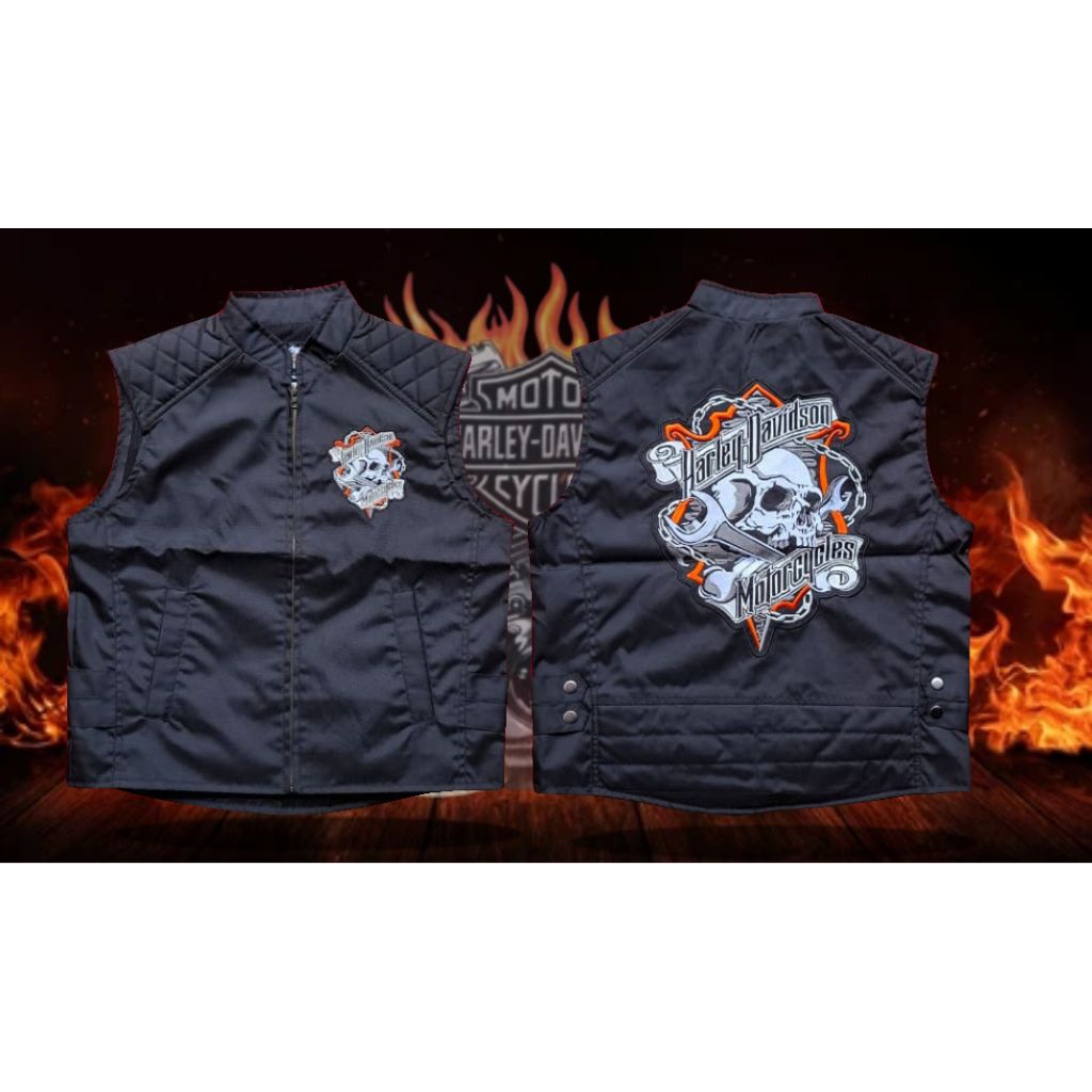ROMPI TOURING HARLEY LOGO BORDIR TEBAL