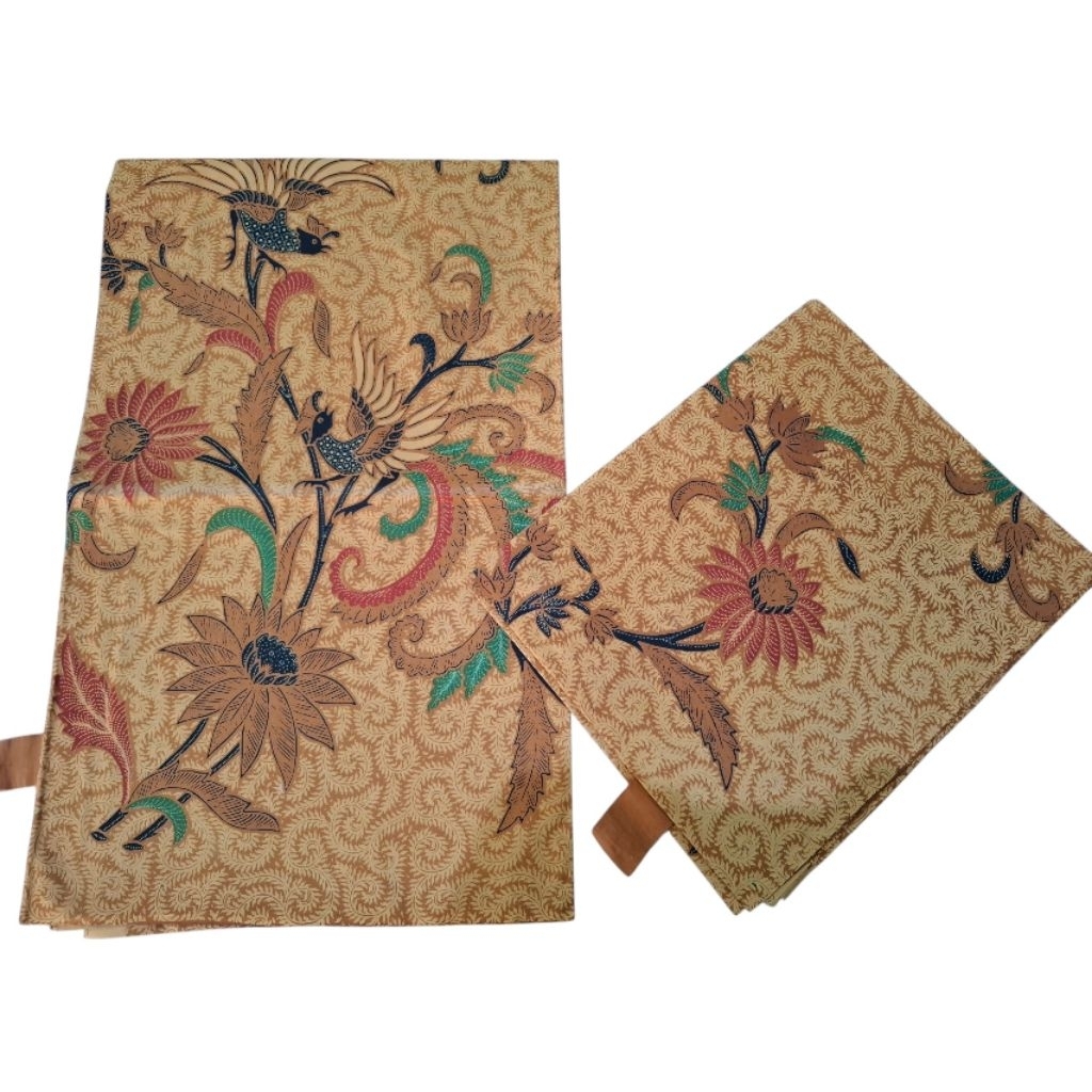 batik sogan colet / batik sogan / jarik sogan colet motif burung