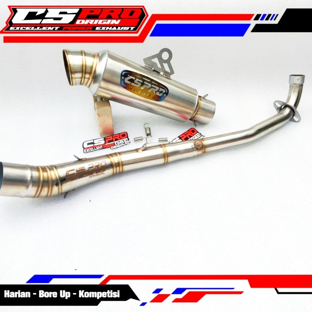 Knalpot racing Cs pro racing Tr1 titan Jupiter z mx Jupiter z1 Vega Supra 110/125 Revo Smash Shogun 
