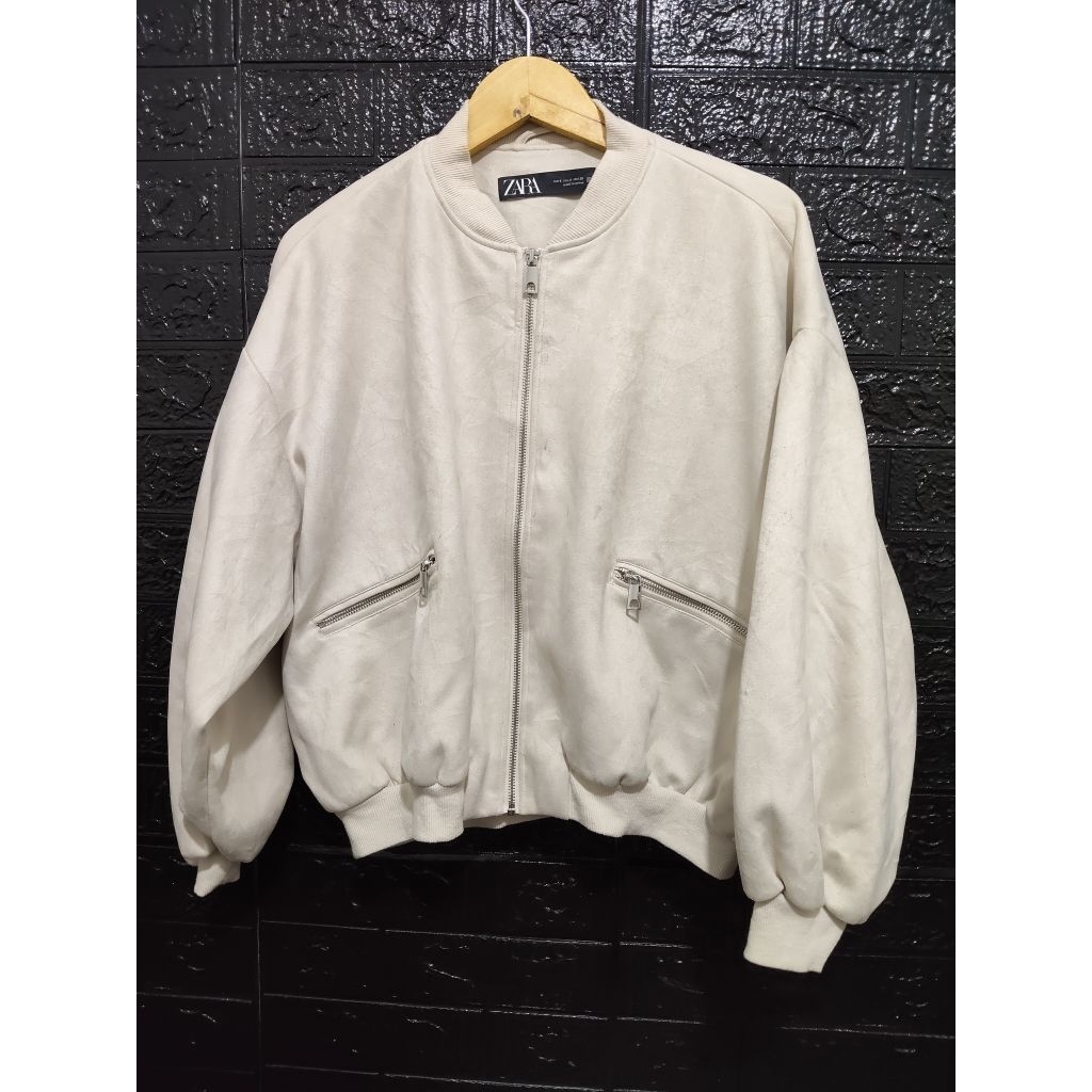 bomber oversize Zara Suede