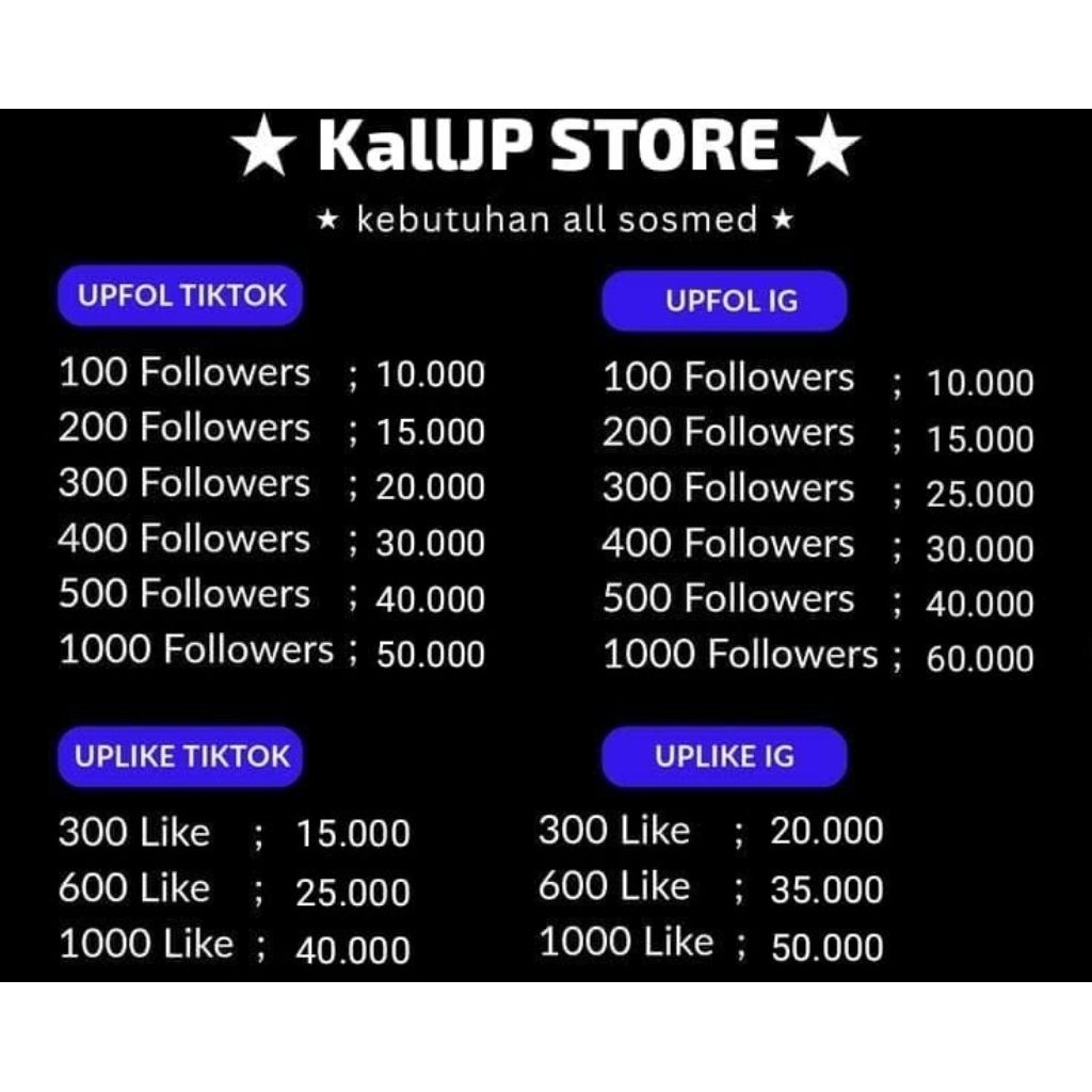 follower tiktok permanen