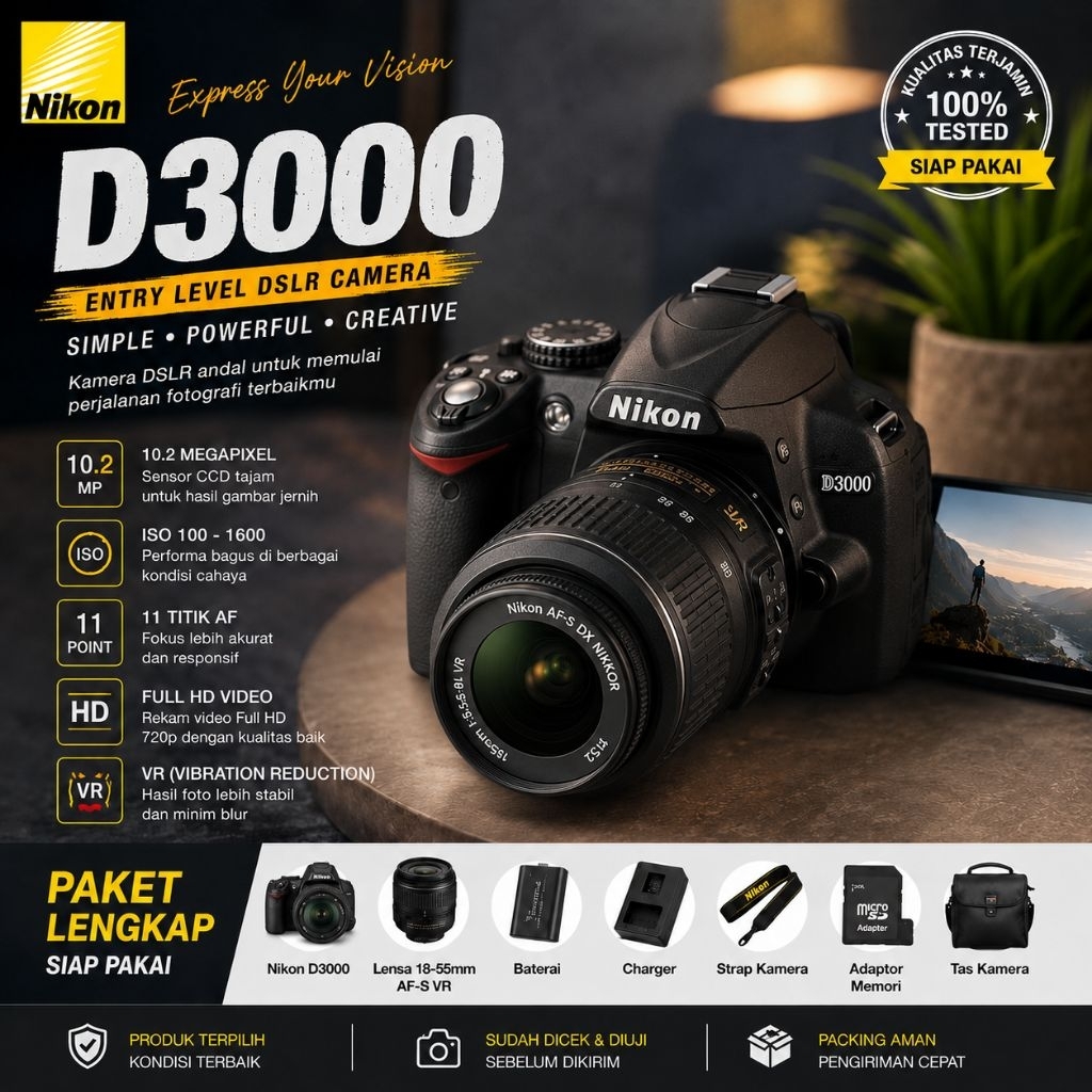 Nikon D3000 Murahh