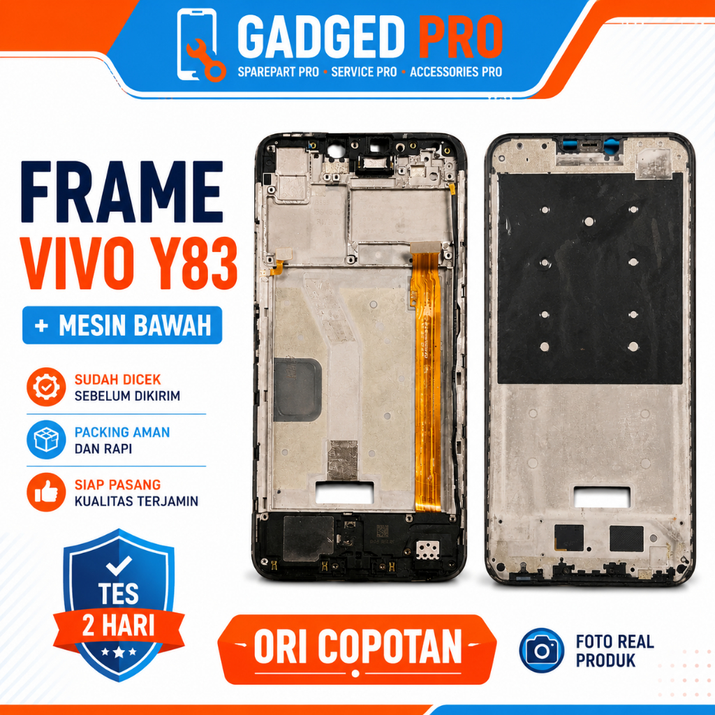 Frame Vivo Y83 Plus Mesin Bawah Original Copotan Vivo Y83 Frame Tengah Housing Vivo Y83