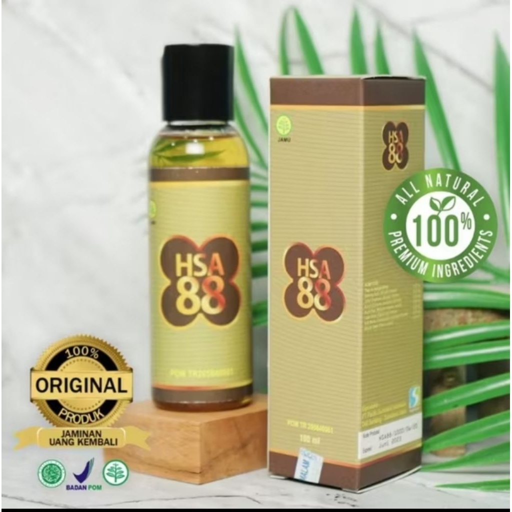 Hsa 88 Original 100% - Kemasan 100ml - Minyak Hsa Untuk Pegal linu sakit punggung dan pinggang - Min