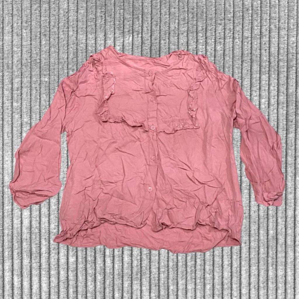 Blouse Linen Pink (Preloved)