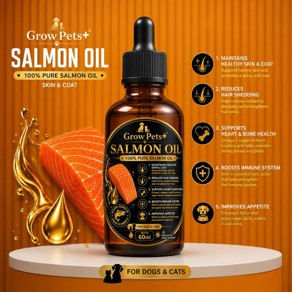 Salmon Oil (100% Pure Salmon Oil) || 60ml