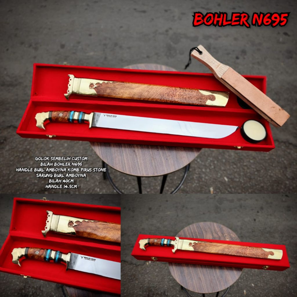 Pisau Qurban Bhler N695 40cm 1set